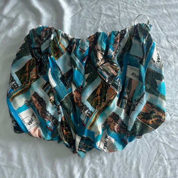 Maeve Strapless Silky Bubble Top - Picture 2 of 3